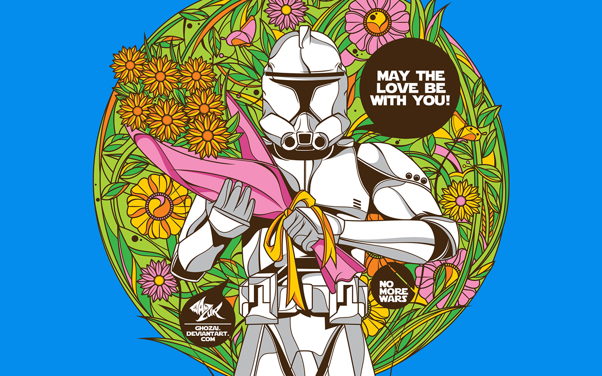 stormtrooper with flowers